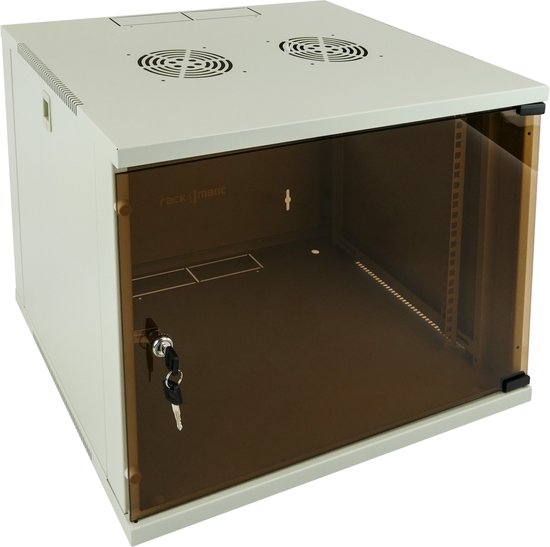 RackMatic - Rackkast 19 "muurschildering 9U wit SOHOrack 540x450x448 mm