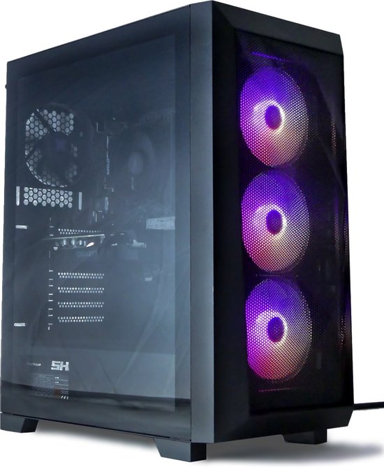 AMD Ryzen 5 5500 RGB Game Computer / Gaming PC - RTX 3050 8GB - 16GB RAM - 512GB SSD (M2.0) - WIFI - Win11 Pro