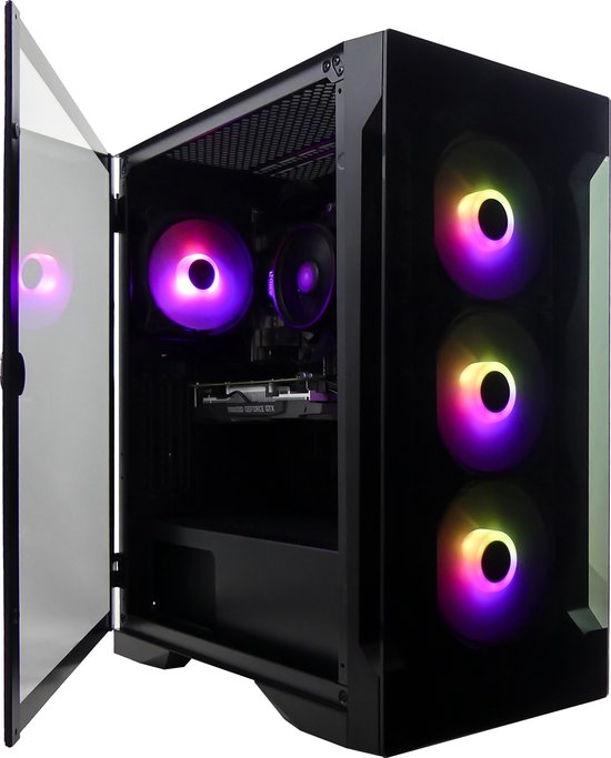 AMD Ryzen 5 6-Core RGB ELITE Game PC - RTX 3050 8GB - 16GB RAM - 1TB M2.0 NVME SSD - WIFI - Gamdias Talos E2