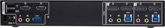 ATEN CM1942, 4096 x 2160 Pixels, 4K Ultra HD, 11,58 W, Zwart