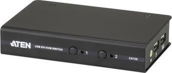 2-Port KVM Switch Black