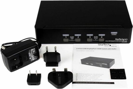 StarTech 4-poort USB DisplayPort KVM-switch met Audio