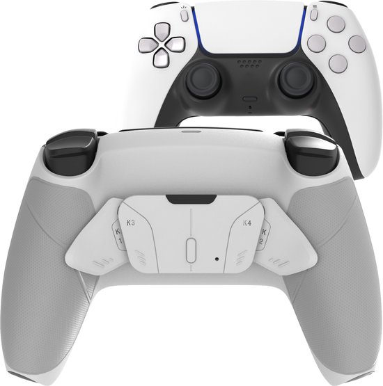CS eSports PRO Controller geschikt voor PlayStation 5 (PS5) + PC - Accessoires geschikt voor SCUF Gaming - eSports MOD met 4 Instelbare Paddles - Wit