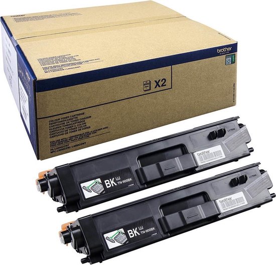 Brother TN-900BKTWIN tonercartridge 2 stuk(s) Origineel Zwart