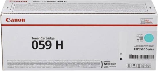Canon 059 H - Hoge capaciteit - cyaan - origineel - tonercartridge - voor i-SENSYS LBP852Cx;Satera LBP851C;LBP852Ci