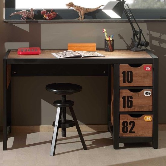 Vipack - Bureau - 130 cm - Bruin