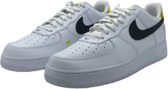 Nike Air Force 1'07 LV8 2 - White - Black-dark Sulfur - maat 47.5