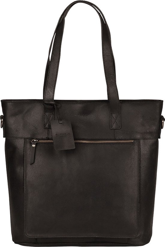 Burkely Vintage Jade Laptopshopper - Schoudertas - Zwart