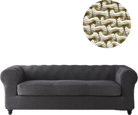 Milan Chester - Bankhoes - 180-220cm breed - Ivoor