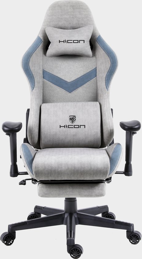 HICON Gamestoel Splendore - Ergonomisch - Gaming stoel - Bureaustoel - Verstelbaar - Gamestoelen - Racing - Gaming Chair - Grijs