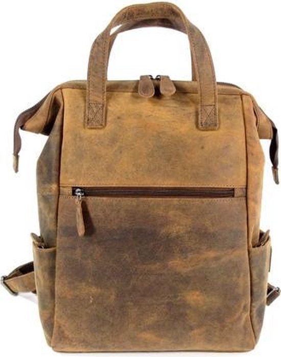 Leather Design rugzak leer Hunter bruin