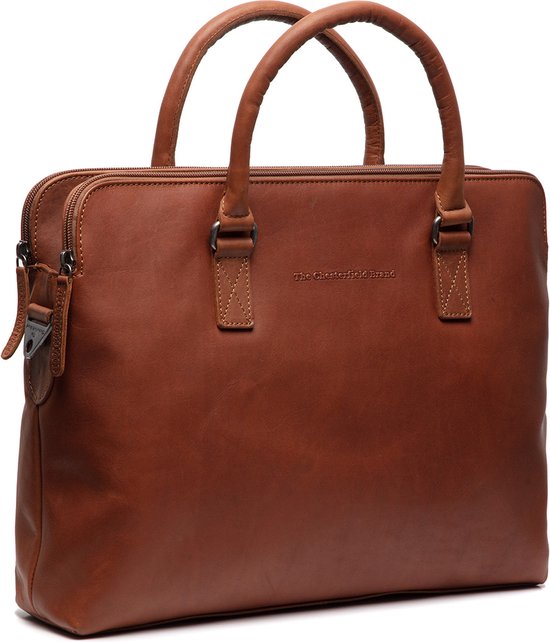 The Chesterfield Brand Leren Laptoptas Cognac Cameron