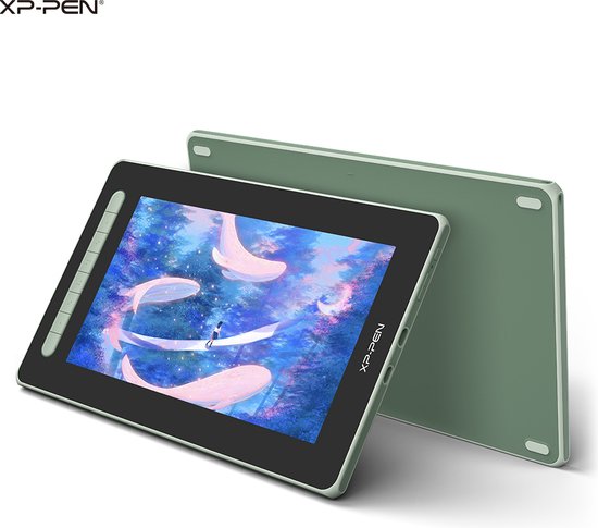 XPPen Artist 12 2nd Gen - Teken Scherm - Tekentablet - 11,6 Inch Volledig Gelamineerd Scherm - 8192 Niveaus X3-chip Stylus - Groente