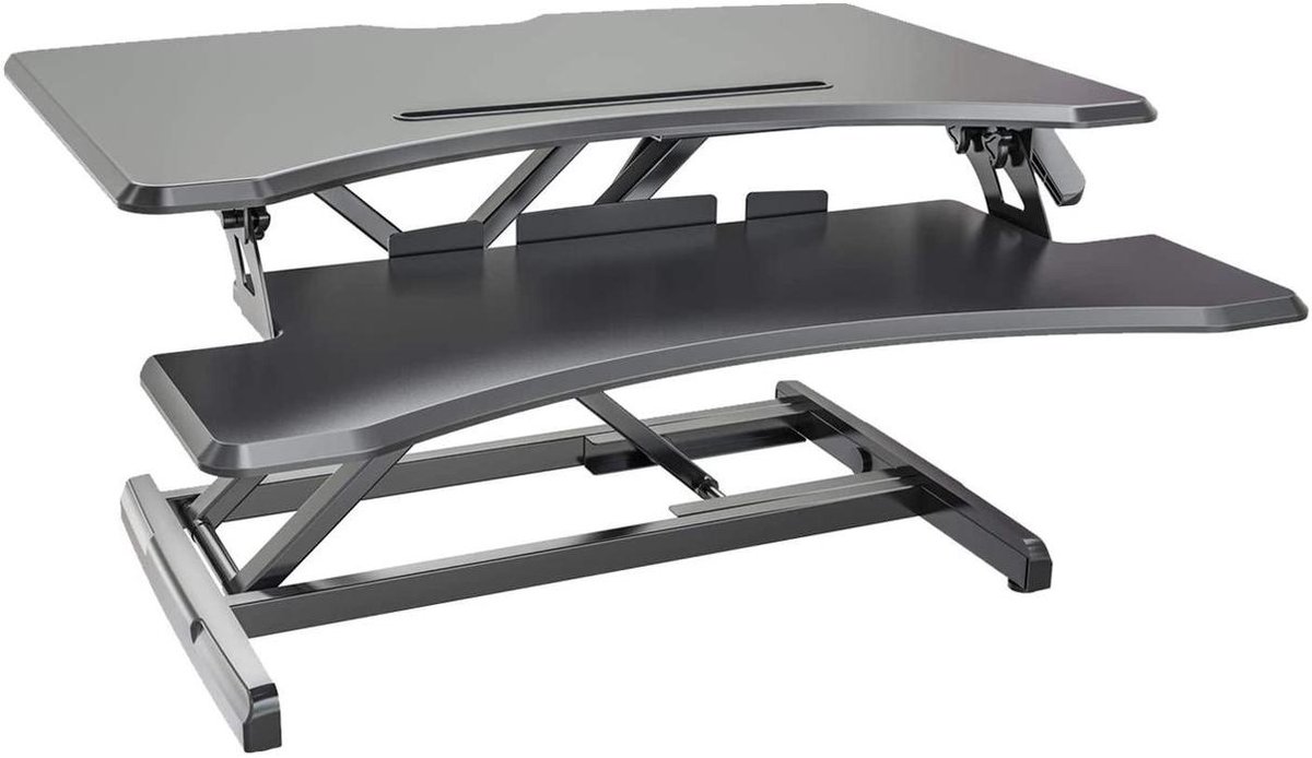 Thuiskantoor- VIISAN- Sit- Stand Desktop Desk Workplace Sit & Stand Laptop Mount Workstation (FY33SD)
