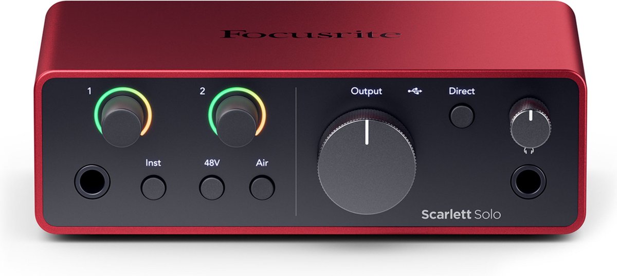 Focusrite Scarlett 4rd Gen Solo - USB audio interface, 1 mic in / 2 lijn uit