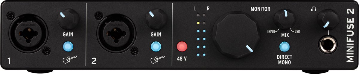 Arturia MiniFuse 2 Black - USB audio interface, zwart