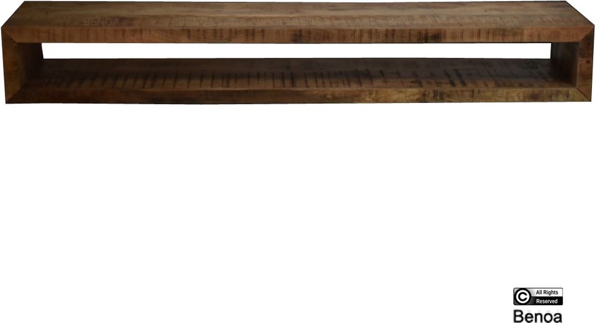 Tv-meubel zwevend - Mangohout - 220 cm