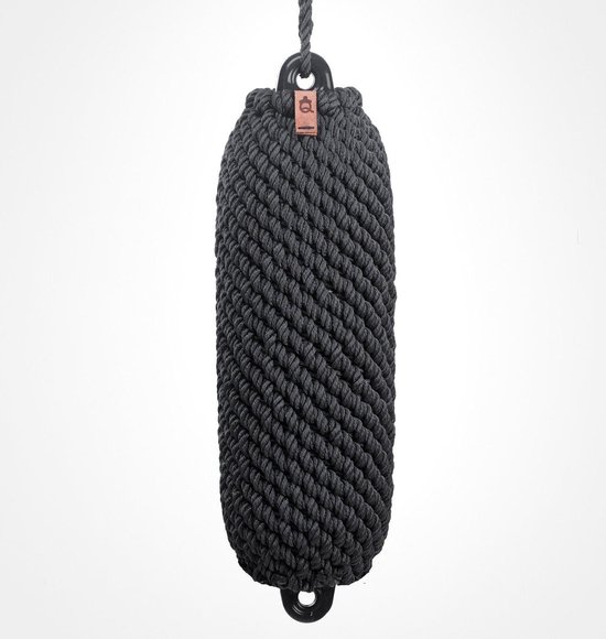 Nautiqo Touw fender zwart - maat XL - touw stootwil