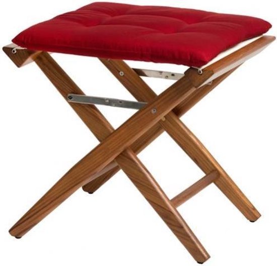 Regisseurskruk DeLuxe met Bordeaux Kussenset (Geolied)