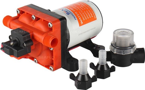 Membraanpomp / drinkwaterpomp / waterpomp, 24V, 11.3 L/min, 3.8 bar