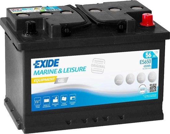 EXIDE ES650 Marine & Leisure Equipment 12V 56Ah Gel