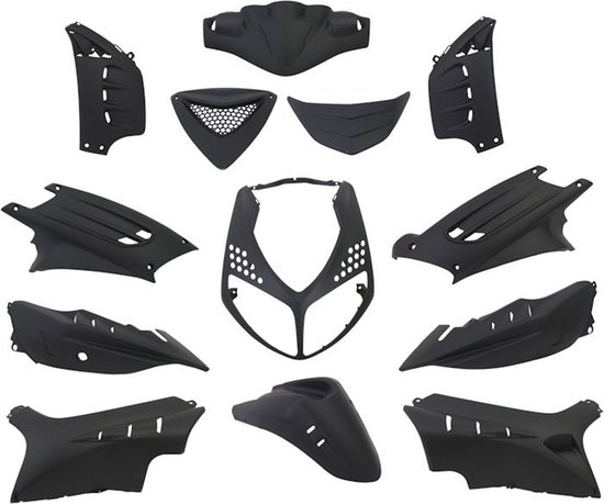 DMP plaatwerkset peugeot speedfight 13-delig mat-zwart