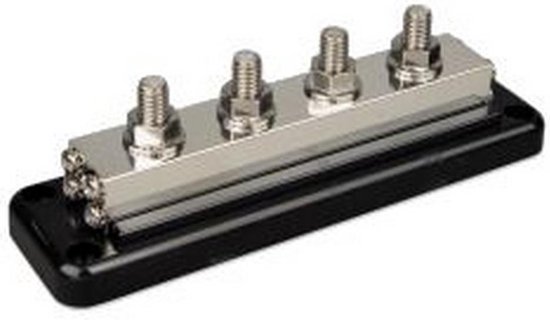 DC Verdeelrail 600A 4x M10 met ABS kap