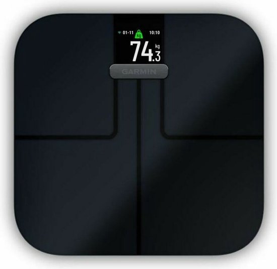Garmin Index S2 - Slimme Weegschaal - Personenweegschaal - Bluetooth - WiFi - BMI - Spiermassa - Zwart