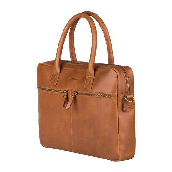 BURKELY BY BOL.COM Kiley Laptopbag 13,3'' - Laptoptas - Cognac