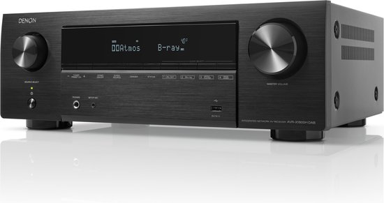 Denon: AVR-X1800H DAB 7.2 8K Surround Receiver - Zwart
