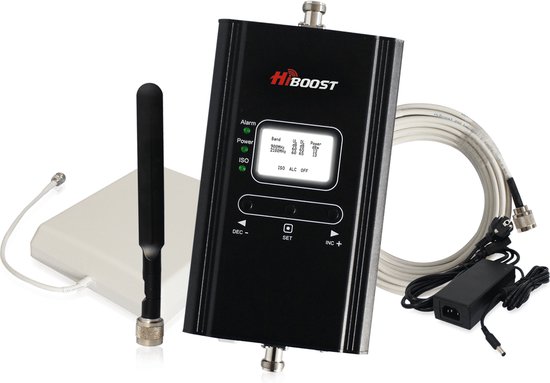 HiBoost gsm versterker model : Hi13-EW - met binnen en buitenantenne 200m?