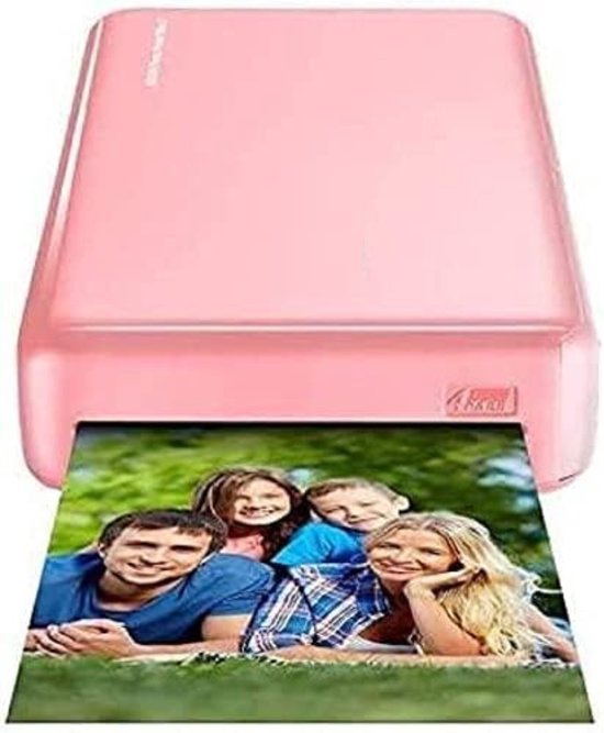 Graytified - Foto Printer - Fotoprinter Voor Smartphone - Mobiele Fotoprinter - Fotoprinter Mobiel - Roze
