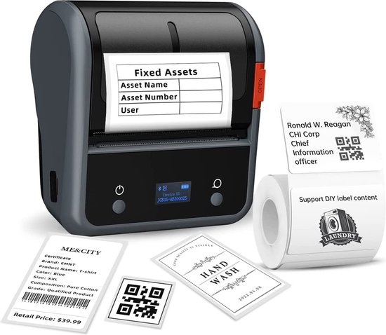 Niimbot - B3S - Labelprinter - Labelmaker - Smart - Bluetooth - Direct Thermisch - 203dpi - 2200mAh - Print Breedte 20-75mm