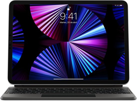 Apple MXQT2Y/A toetsenbord voor mobiel apparaat Zwart QWERTY Spaans