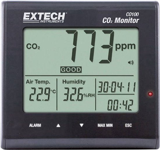 Extech CO100 - CO2 meter - NDIR sensor