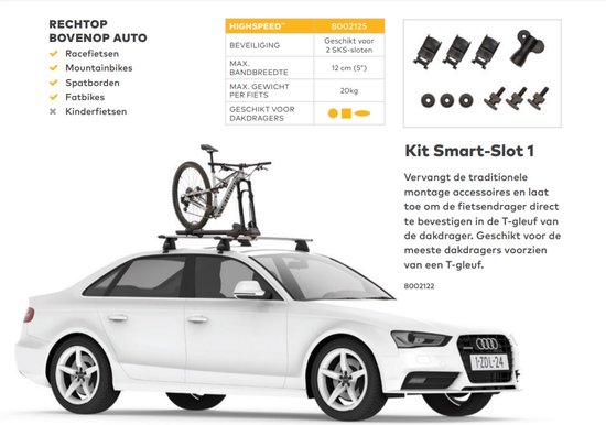 Yakima Highspeed Dak Fietsendrager Fietsdrager 2 electrische fietsen Auto Fietsendragers Accessoires