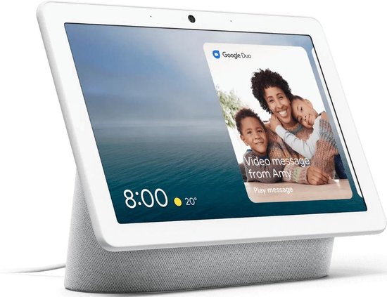 Google Nest Hub Max | Smart Speaker met scherm |Chalk | EU