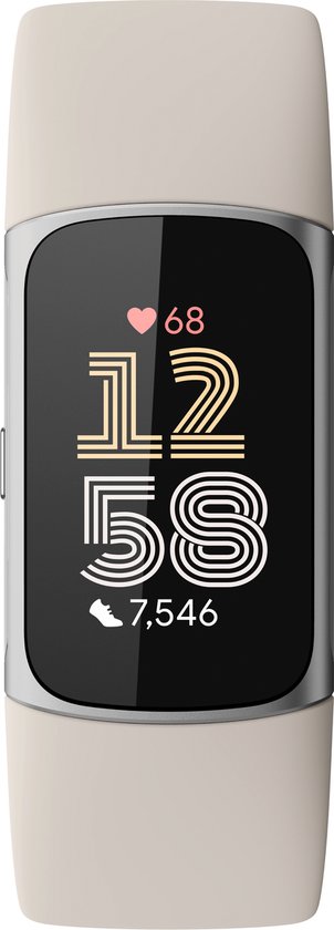 Fitbit Charge 6 - Activity Tracker - horloge met stappenteller - Beige