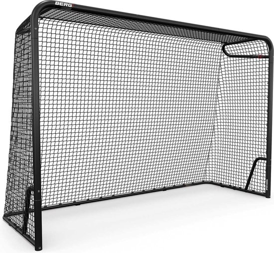BERG SportsGoal L Voetbaldoel - 300x200 cm - Incl. Scoreteller En Pionnen - Zwart/Rood