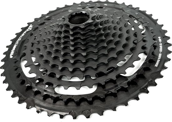 e*thirteen TRS Plus Cassette 12-speed, zwart Uitvoering 9-46T