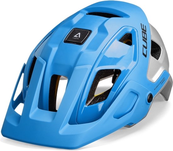CUBE Fietshelm Strover x Actionteam - Endurohelm - MIPS - 14 Ventilatiegaten - EPS - L - 57-62 cm - Blauw