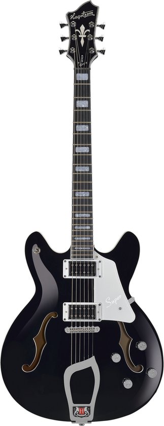 Elektrische gitaar Hagstrom Super Viking Black Gloss