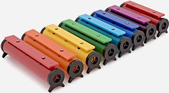 BoomWhackers Rainbow sound buizen set (diatonisch: 8 buizen)
