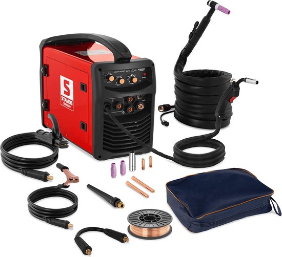 Stamos Gecombineerd lasapparaat - 250 A - 230 V - FCAW - 4 in 1 - MIG / MAG - MMA - TIG en FCAW - lasapparaat