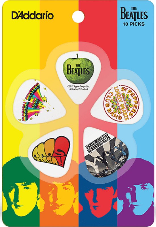 D'addario 1CWH2-10B3 The Beatles Picks Albums 10-pakket, thin