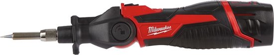 Milwaukee M12 SI-201C 12V Li-Ion accu Subcompacte Soldeerbout set (1x 2Ah accu) in koffer