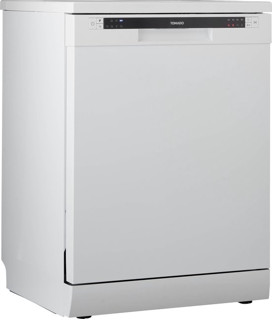 Tomado TDW6001W - Vrijstaande vaatwasser - 12 couverts - Energielabel E - 47 dB - Bestekmandje - Wit