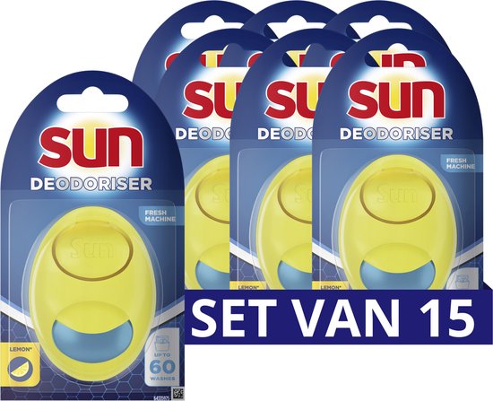 Sun Optimum Citroen Vaatwasmachine Verfrisser - 15 x 1 stuk - Voordeelverpakking