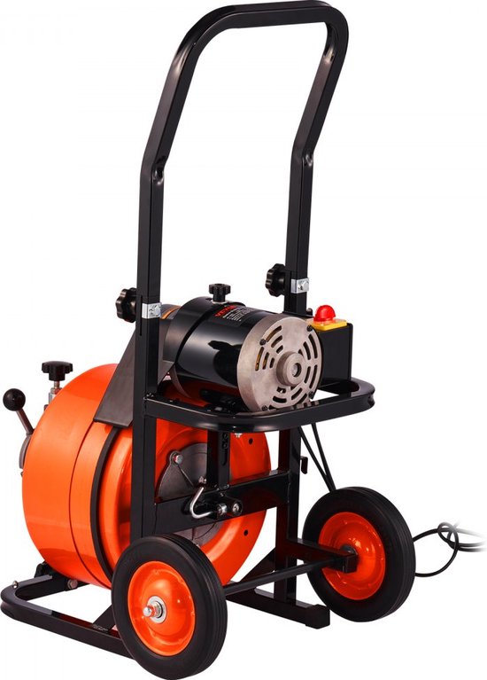 Dakta® elektrische ontstoppingsmachine 220V ontstopper 15mx12.7mm staalkabel ontstopper spiraal 1500rpm stationair toerental ontstopper ontstopper ontstopper reinigingsgereedschap