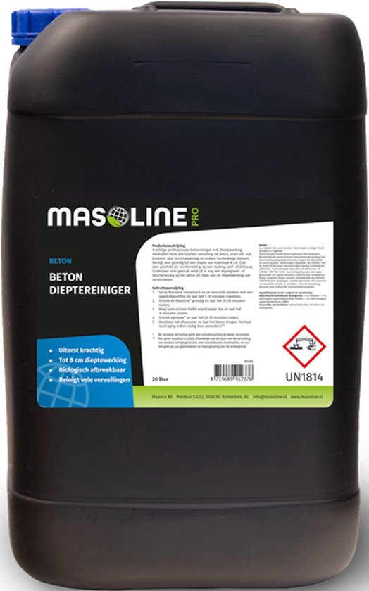 Masoline PRO - Beton Dieptereiniger - 20 liter